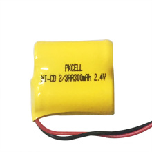 Ni Cd rechargeable 23 AA300mAh 2.4V Battery Pack With Cable And Connector